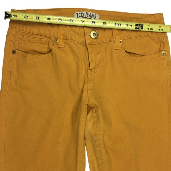 ZCO Jeans Women’s Skinny Mustard Jeans Size 9 - Picture 7 of 8